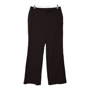 Worthington Works Stretch Separates Womens Size 8 Flat Front Brown Dress‎ Pants